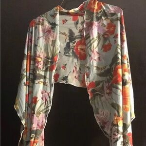 Moschino Floral Patter Shawl Wrap